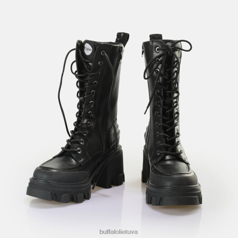riot lace hi ankle-boot vegan Buffalo juodas4D4XB821 |batai