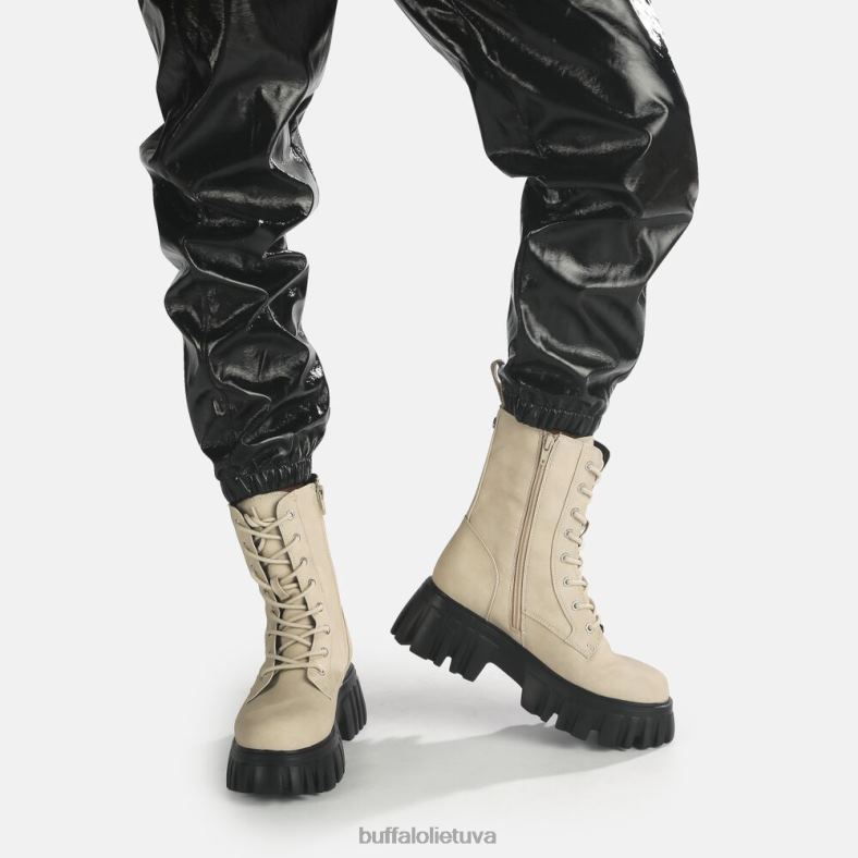 selen ankle boot flat vegan Buffalo kremas4D4XB521 |batai