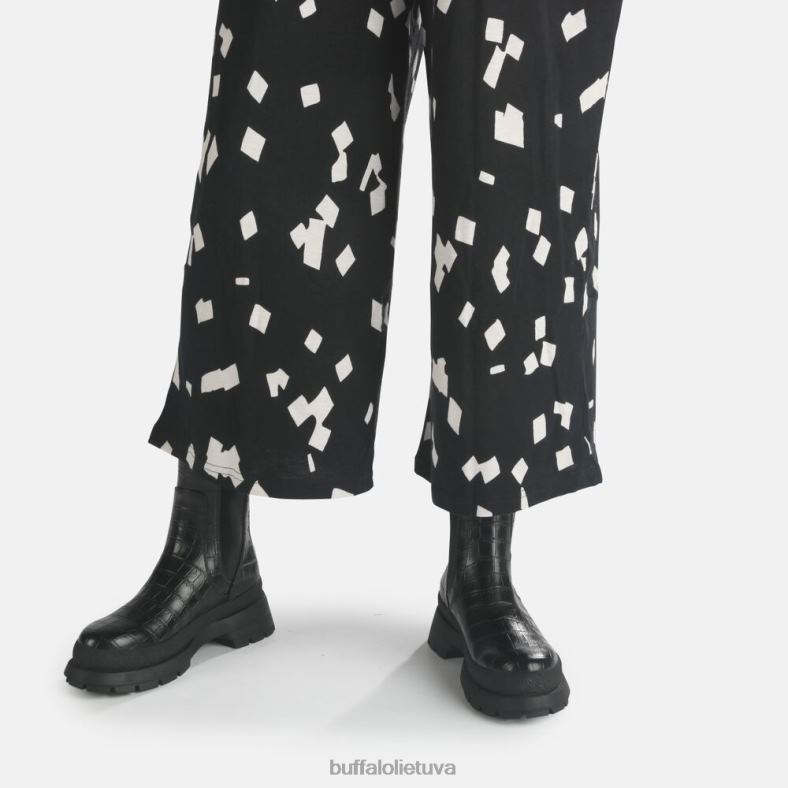 simona bootie butas veganas Buffalo juoda krokodilo raštu4D4XB459 |batai