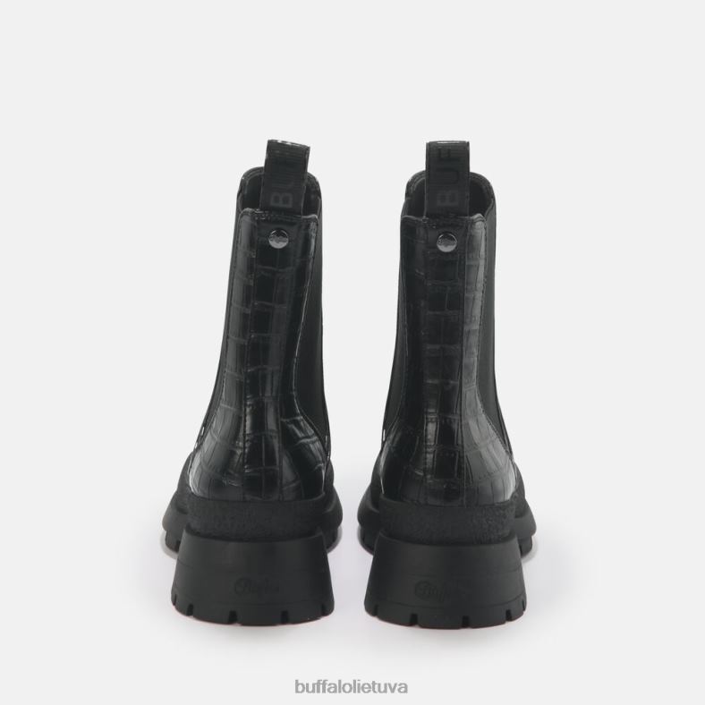 simona bootie butas veganas Buffalo juoda krokodilo raštu4D4XB459 |batai