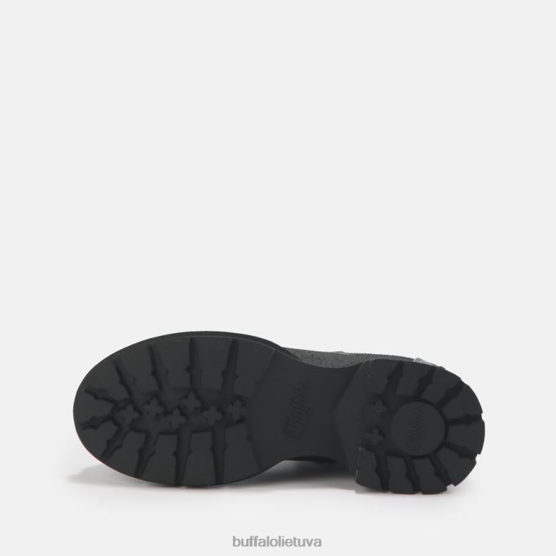 simona bootie butas veganas Buffalo juoda krokodilo raštu4D4XB459 |batai