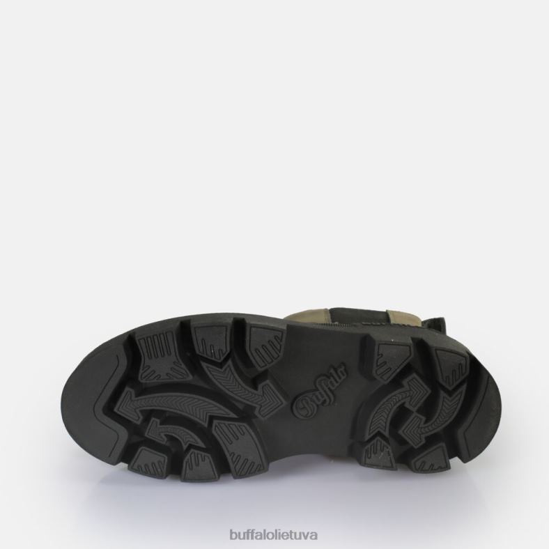 varnas chelsea kulkšnies batų veganas Buffalo chaki/juoda4D4XB488 |batai