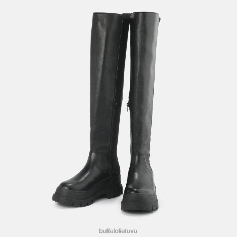 aspha over boot flat vegan Buffalo juodas4D4XB369 |batai
