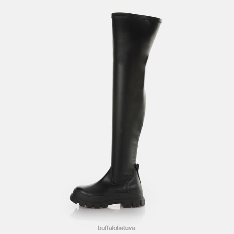 aspha stretch overknee ankle-boot vegan Buffalo juodas4D4XB474 |batai
