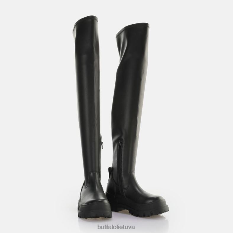 aspha stretch overknee ankle-boot vegan Buffalo juodas4D4XB474 |batai