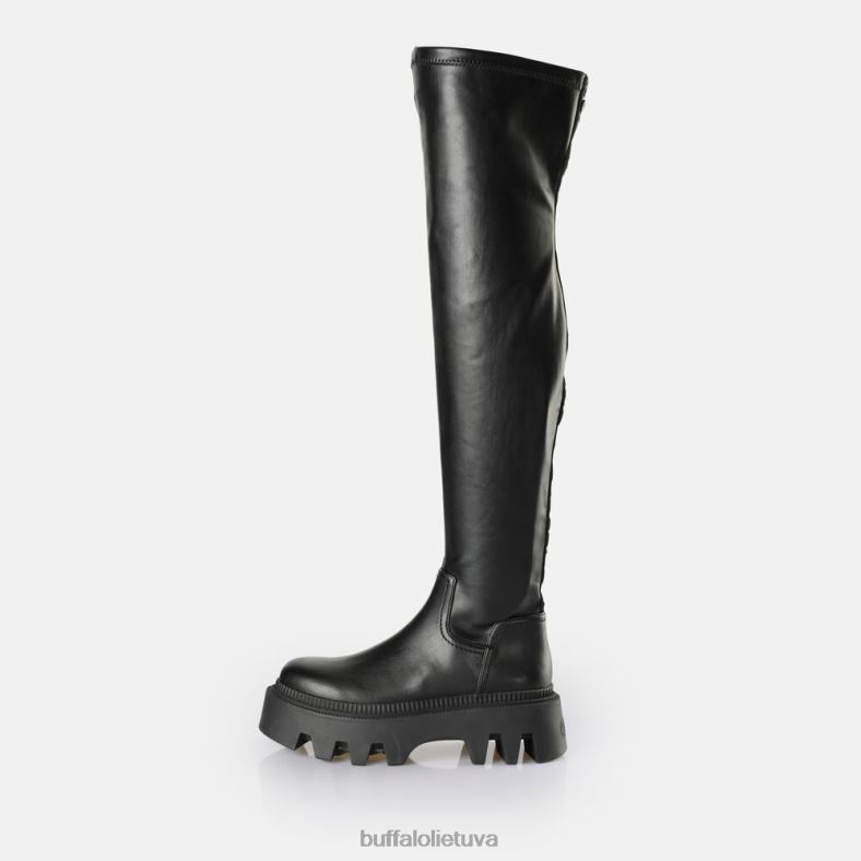 flora overknee boot vegan Buffalo juodas4D4XB633 |batai