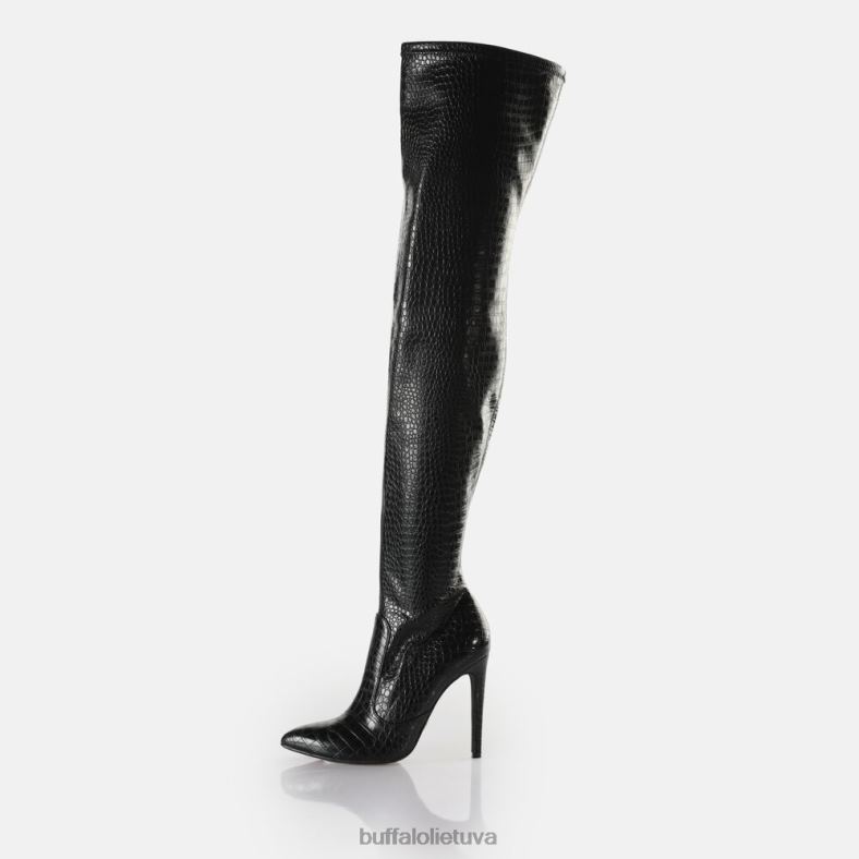 marjorie overknee mid boot veganė Buffalo juodas4D4XB823 |batai