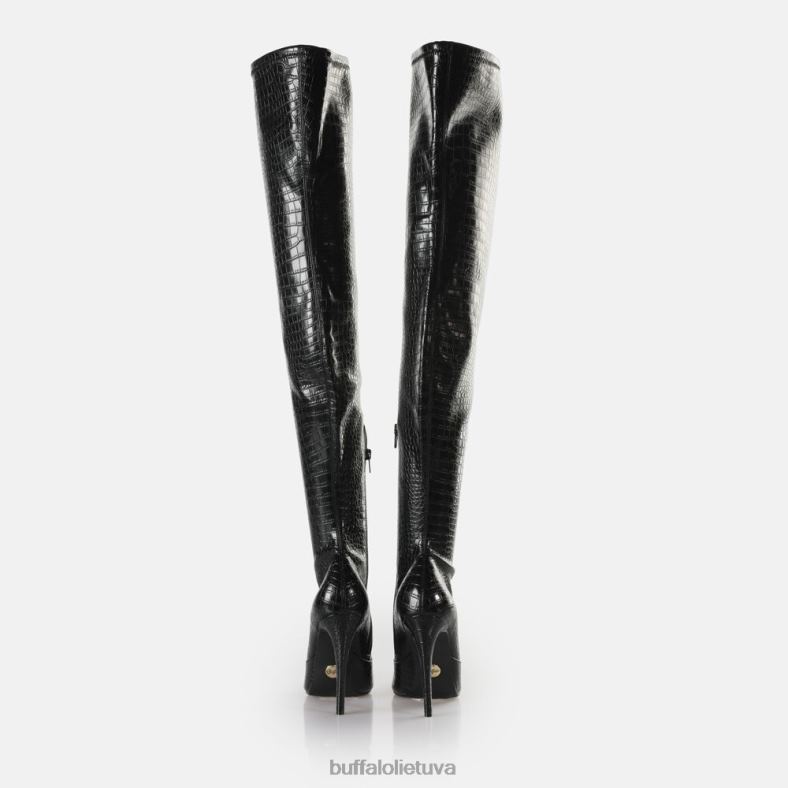marjorie overknee mid boot veganė Buffalo juodas4D4XB823 |batai