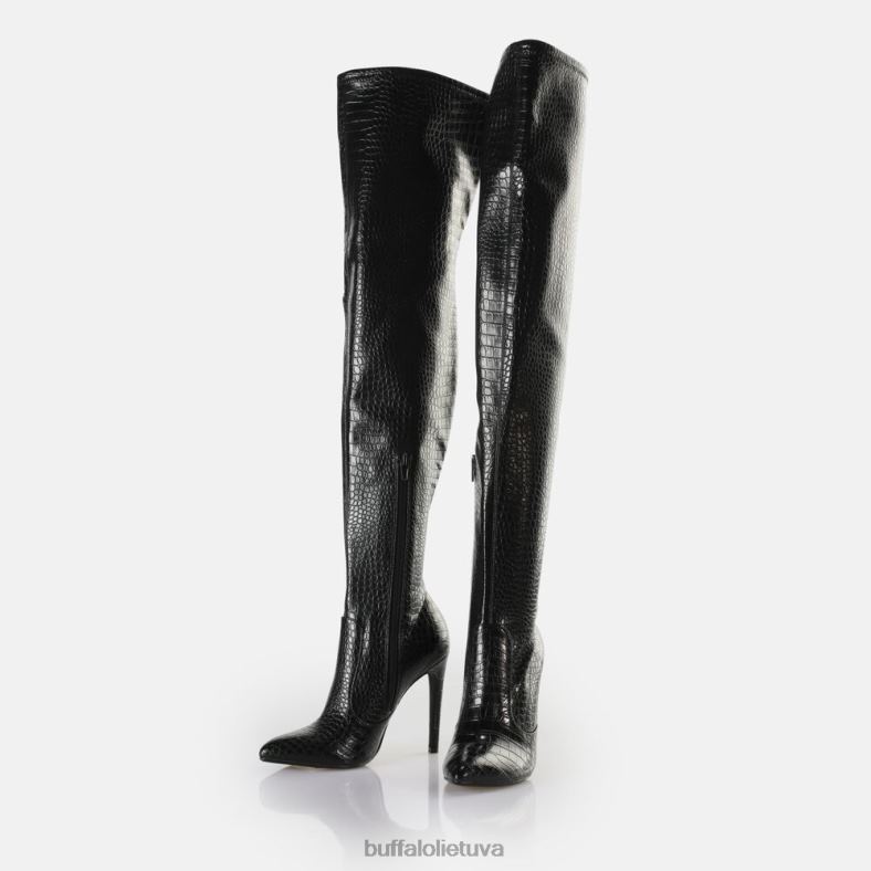 marjorie overknee mid boot veganė Buffalo juodas4D4XB823 |batai