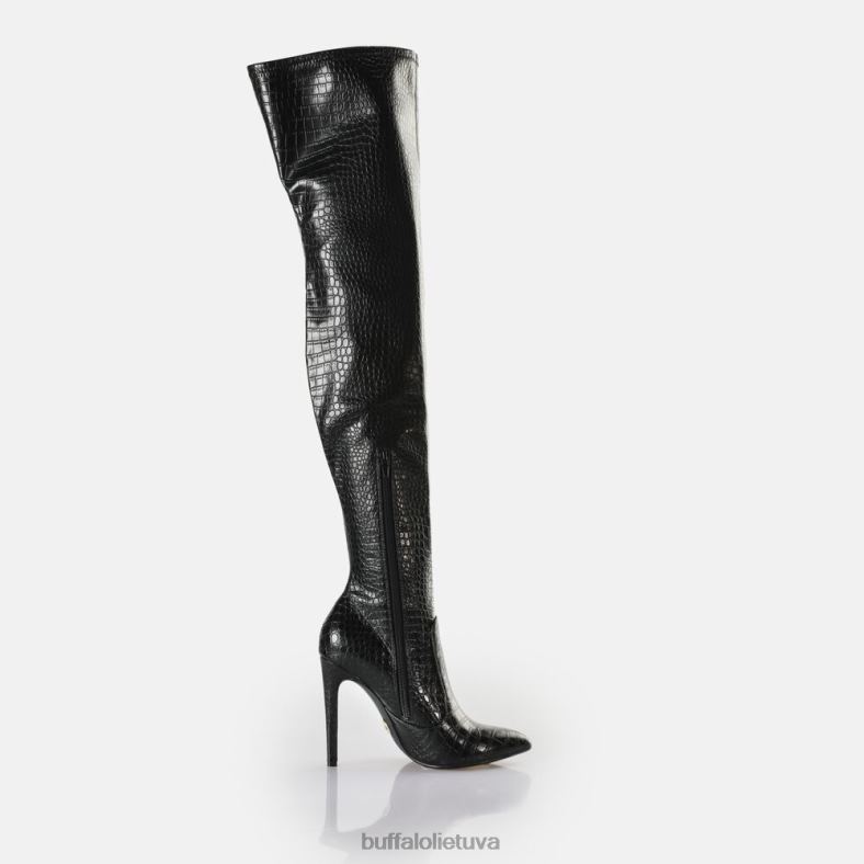 marjorie overknee mid boot veganė Buffalo juodas4D4XB823 |batai