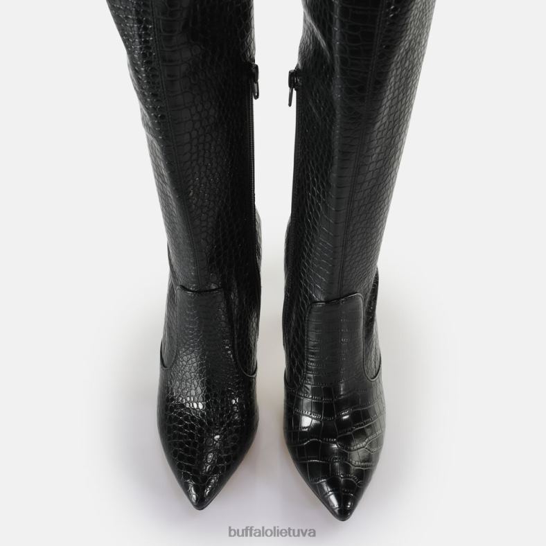 marjorie overknee mid boot veganė Buffalo juodas4D4XB823 |batai