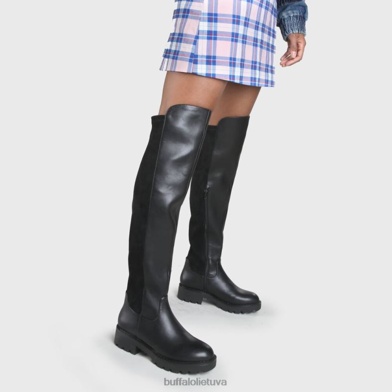 mireya batai ant kelių veganiški Buffalo juodas4D4XB477 |batai