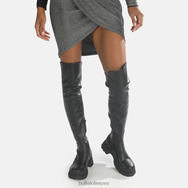 sofia boot flat vegan Buffalo juodas4D4XB805 |batai