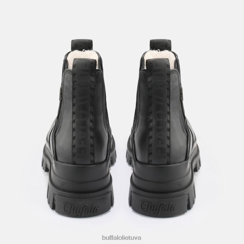 aspha Chelsea šilta veganiška nappa Buffalo juodas4D4XB353 |batai