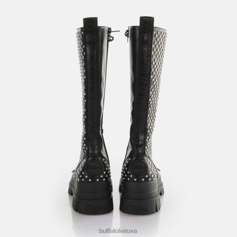 aspha ant pin laceup hi boot vegan Buffalo juodas4D4XB507 |batai