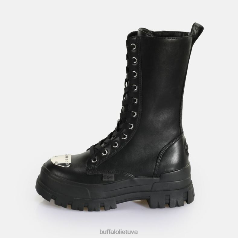 aspha plieno laceup hi boot vegan Buffalo juodas4D4XB629 |batai