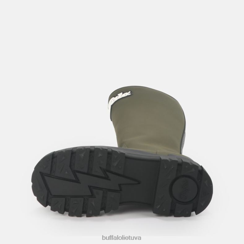 aspha rain hi boot flat vegan Buffalo chaki4D4XB232 |batai