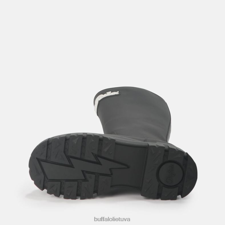 aspha rain hi boot flat vegan Buffalo juodas4D4XB233 |batai