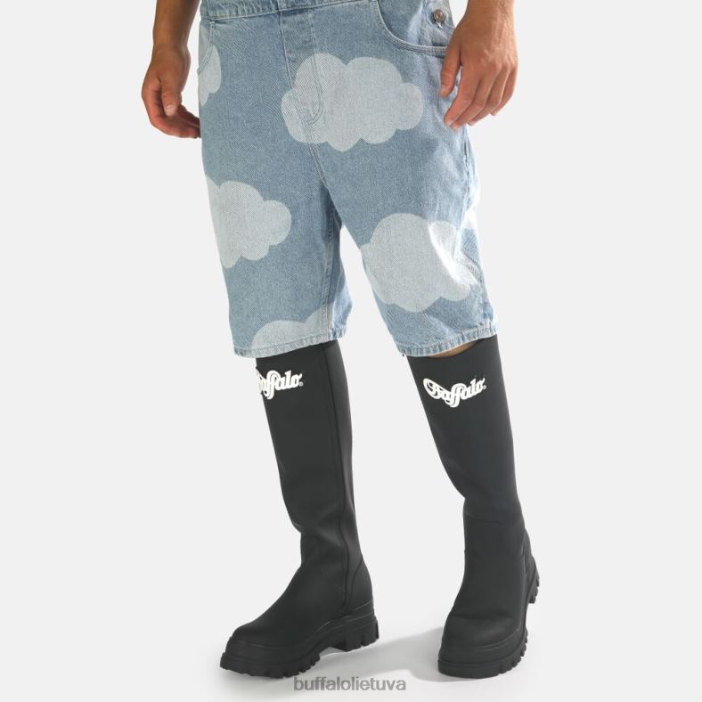 aspha rain hi guminiai batai vegan Buffalo juodas4D4XB726 |batai