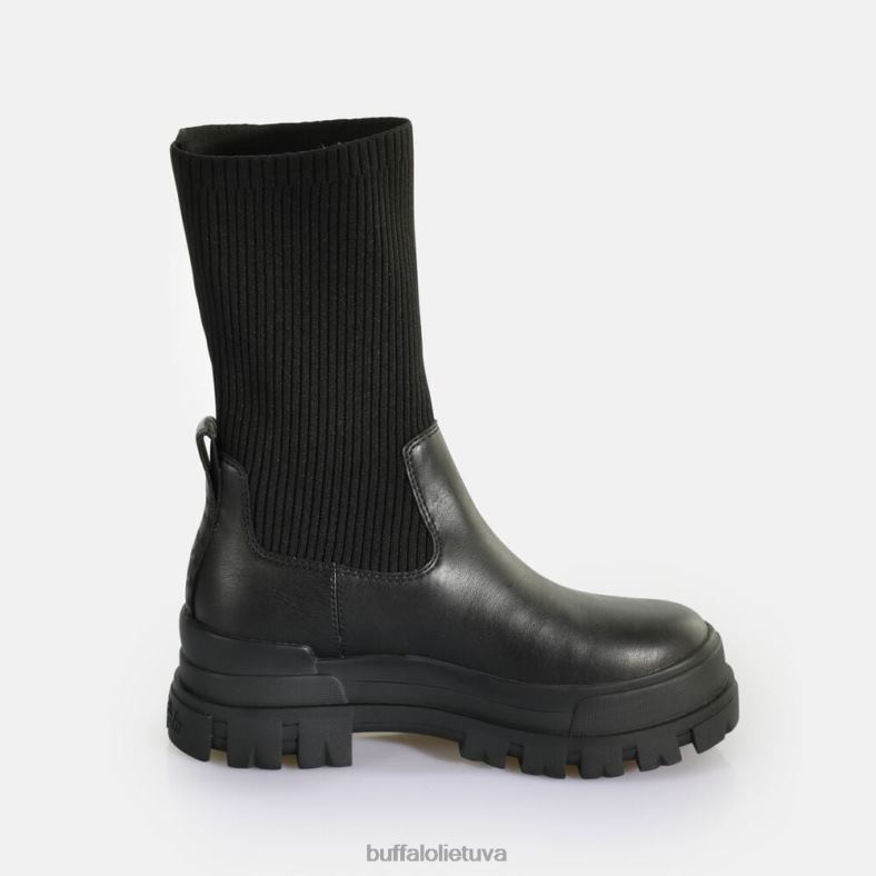 aspha sock boot short boot vegan Buffalo juodas4D4XB538 |batai