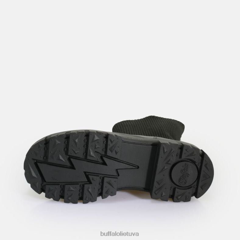 aspha sock boot short boot vegan Buffalo juodas4D4XB538 |batai