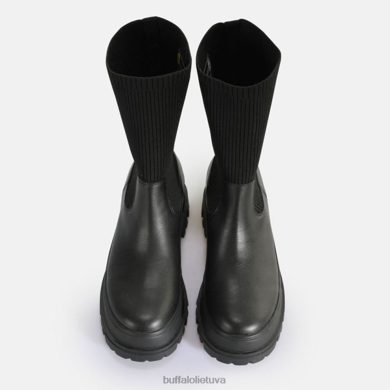 aspha sock boot short boot vegan Buffalo juodas4D4XB538 |batai