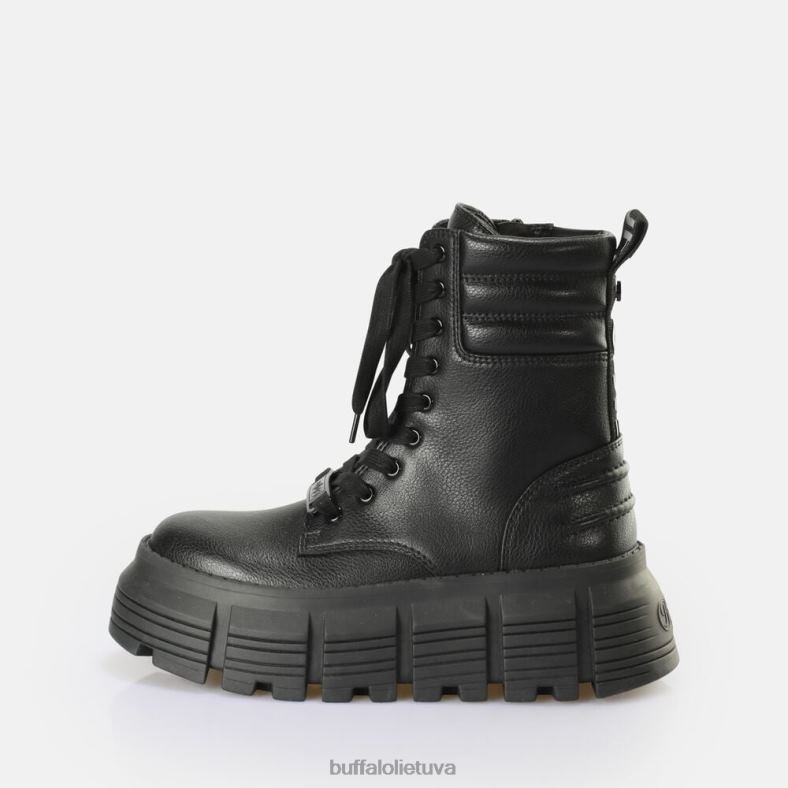 ava laceup mid boot vegan Buffalo juodas4D4XB894 |batai