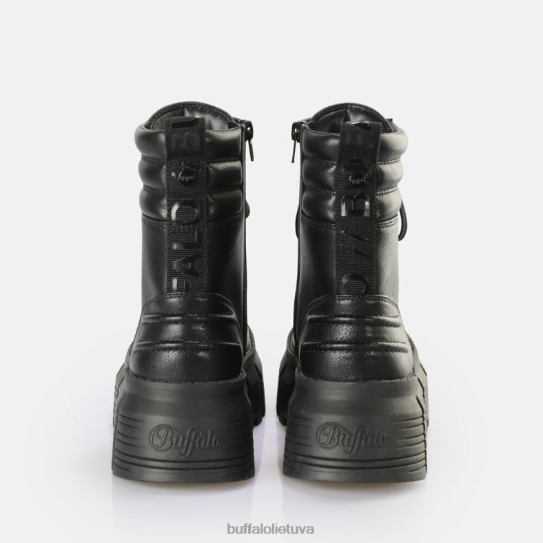 ava laceup mid boot vegan Buffalo juodas4D4XB894 |batai