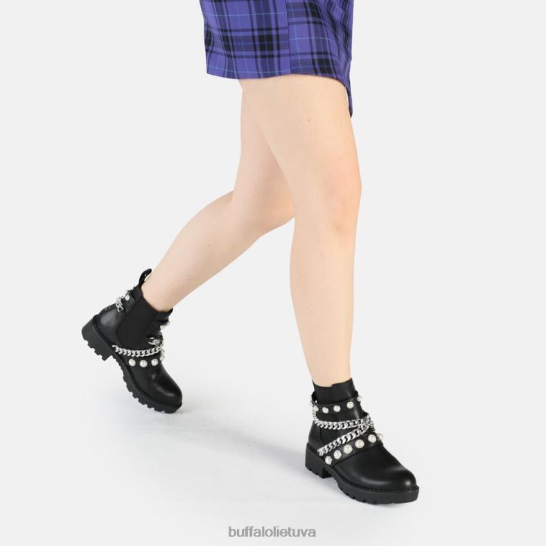 banginis perlas chelsea boot vegan Buffalo juodas4D4XB618 |batai