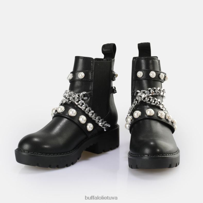 banginis perlas chelsea boot vegan Buffalo juodas4D4XB618 |batai