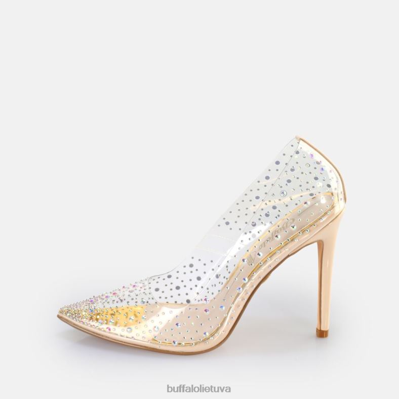 Juliette Diamond pump vegan Buffalo skaidrus / kreminis4D4XB378 |kulniukai