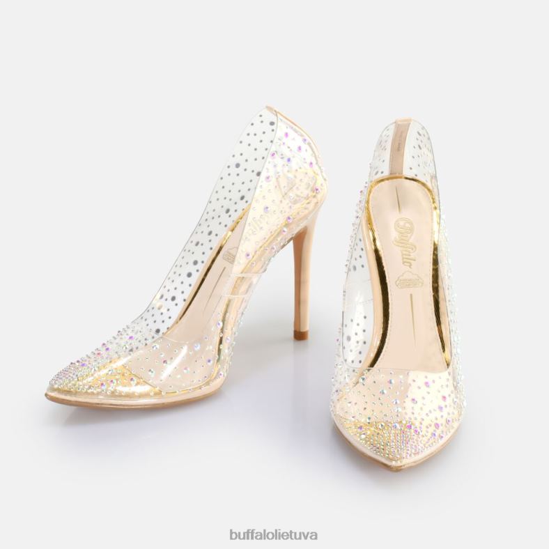 Juliette Diamond pump vegan Buffalo skaidrus / kreminis4D4XB378 |kulniukai