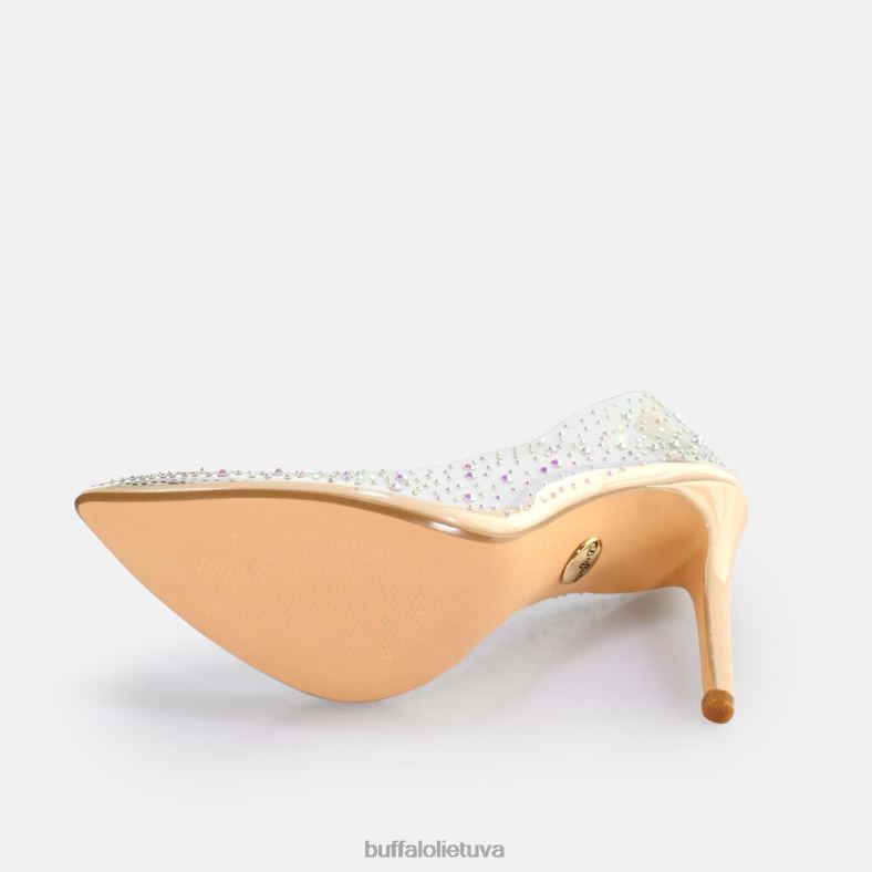 Juliette Diamond pump vegan Buffalo skaidrus / kreminis4D4XB378 |kulniukai