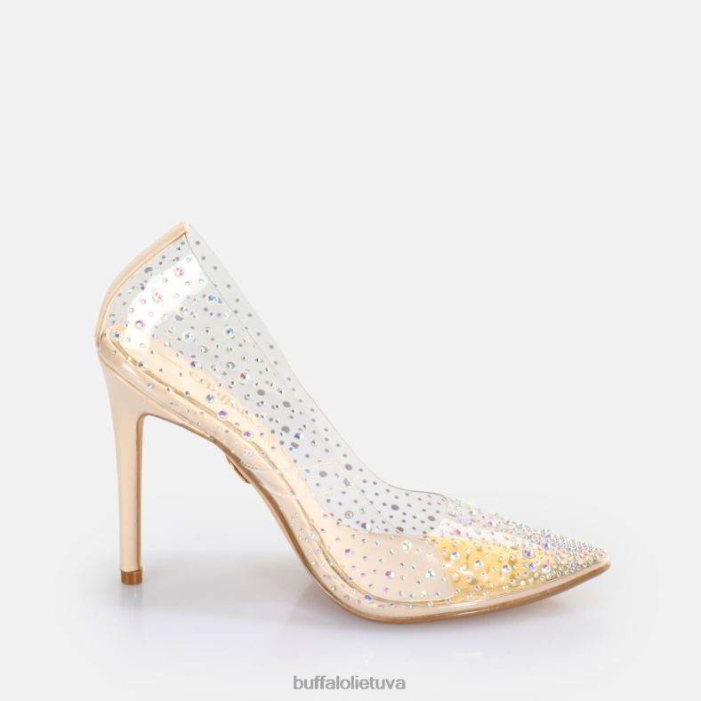 Juliette Diamond pump vegan Buffalo skaidrus / kreminis4D4XB378 |kulniukai