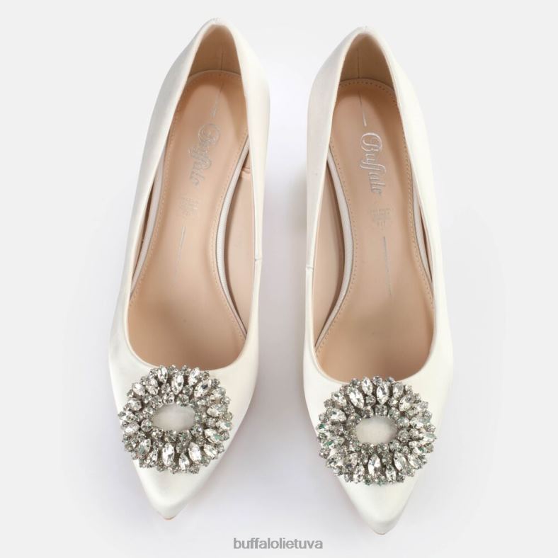 Robyn glam basutės su kulnais Buffalo dramblio kaulo4D4XB276 |kulniukai