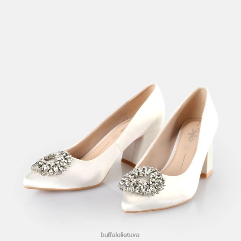 Robyn glam basutės su kulnais Buffalo dramblio kaulo4D4XB276 |kulniukai