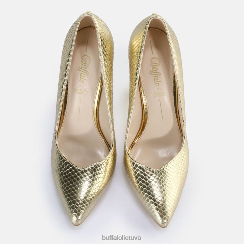 jolie pump veganas Buffalo gyvatės auksas4D4XB184 |kulniukai