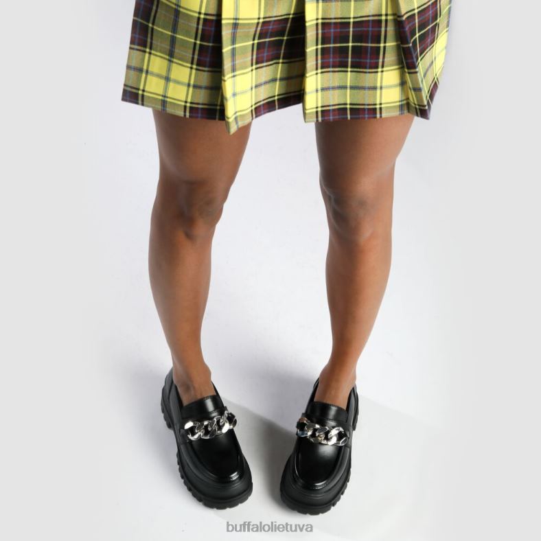 aspha loafer grandine loafer vegan Buffalo juoda/sidabrinė4D4XB596 |loafers