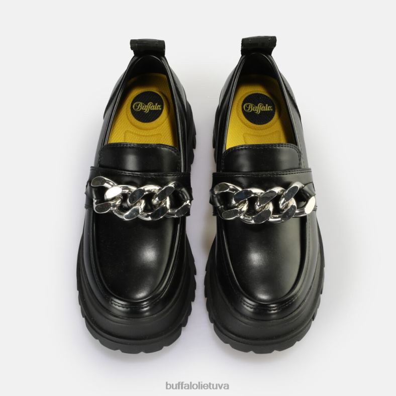 aspha loafer grandine loafer vegan Buffalo juoda/sidabrinė4D4XB596 |loafers