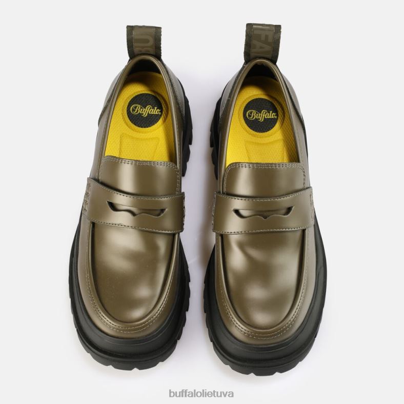 aspha loafer veganas Buffalo chaki4D4XB241 |loafers