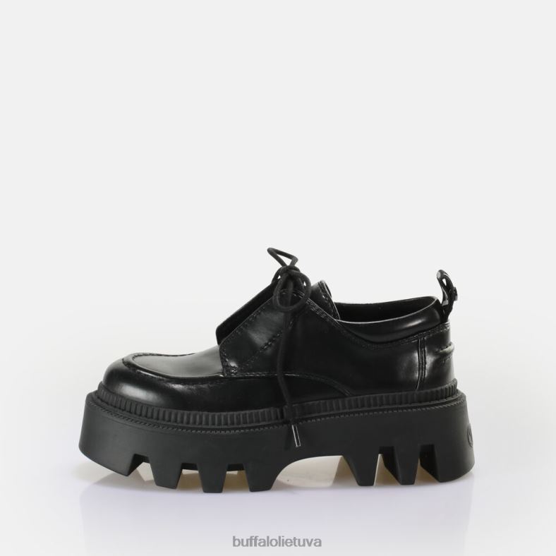 flora laceup lo vegan loafer Buffalo juodas4D4XB694 |loafers