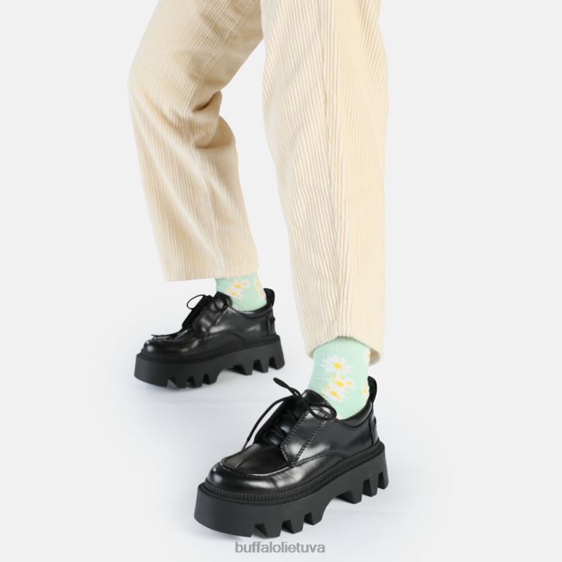 flora laceup lo vegan loafer Buffalo juodas4D4XB694 |loafers