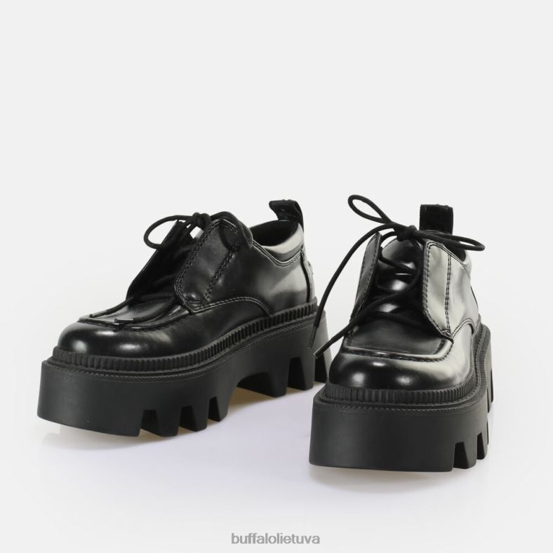 flora laceup lo vegan loafer Buffalo juodas4D4XB694 |loafers
