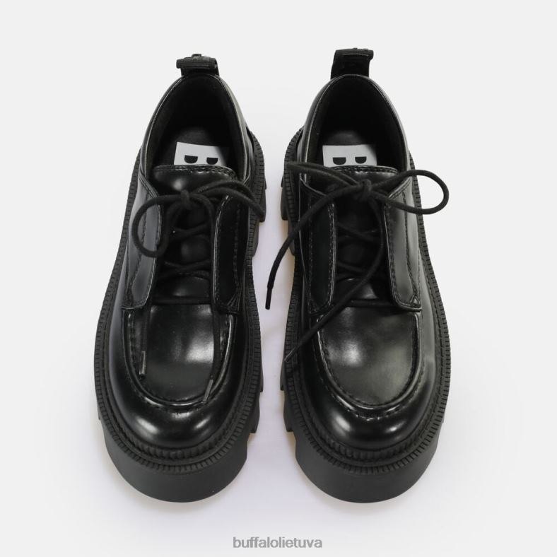 flora laceup lo vegan loafer Buffalo juodas4D4XB694 |loafers