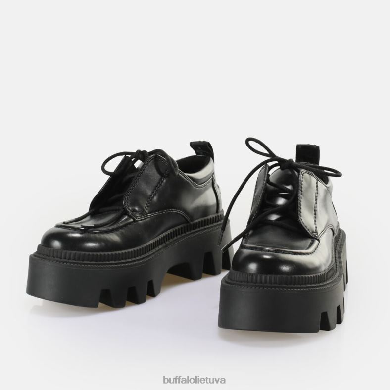 flora laceup lo vegan loafer Buffalo juodas4D4XB766 |loafers