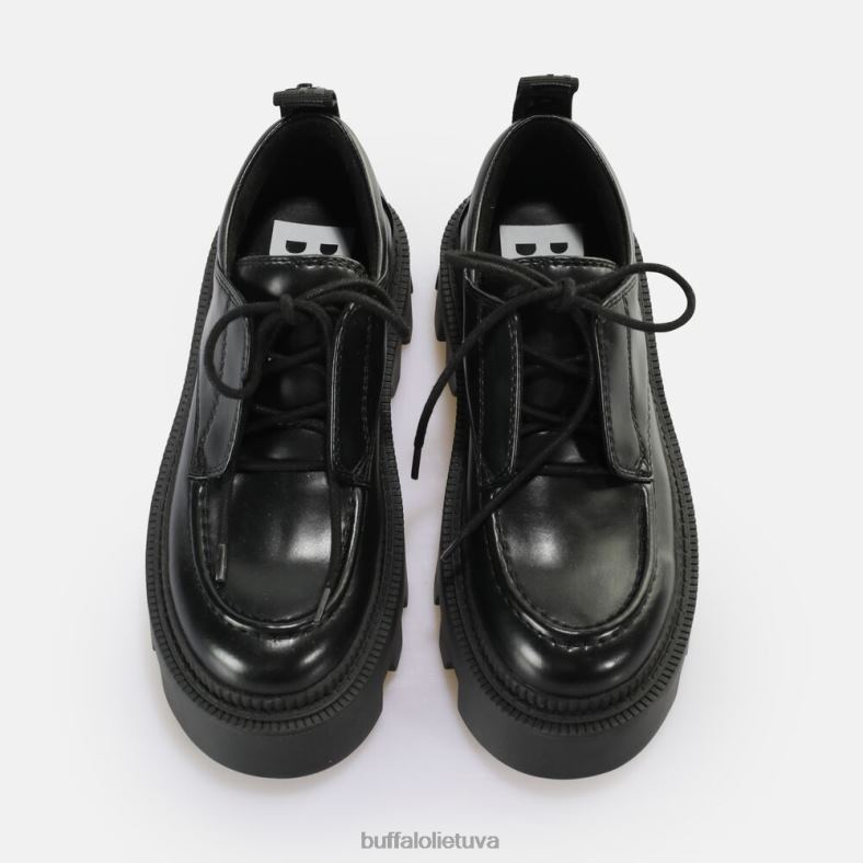 flora laceup lo vegan loafer Buffalo juodas4D4XB766 |loafers