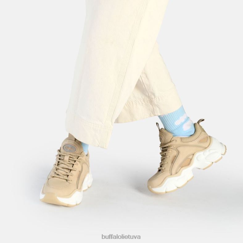 binariniai c sportbačiai žemi veganiški Buffalo kremas4D4XB402 |sportbačiai