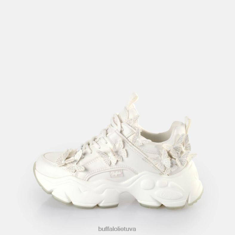 binariniai drugeliai, žemi veganiški sportbačiai Buffalo balta/undinė4D4XB43 |sportbačiai