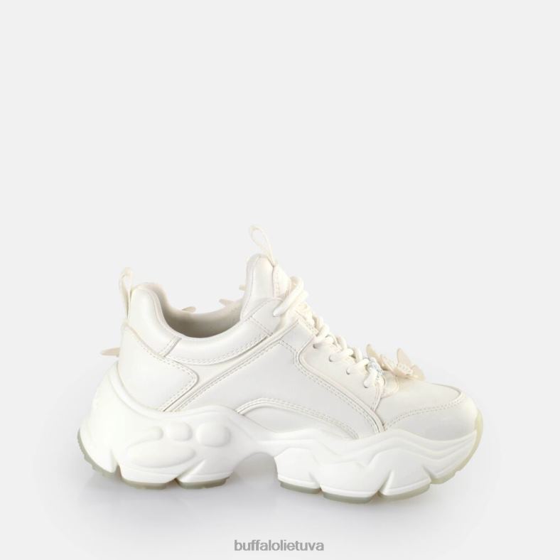 binariniai drugeliai, žemi veganiški sportbačiai Buffalo balta/undinė4D4XB43 |sportbačiai
