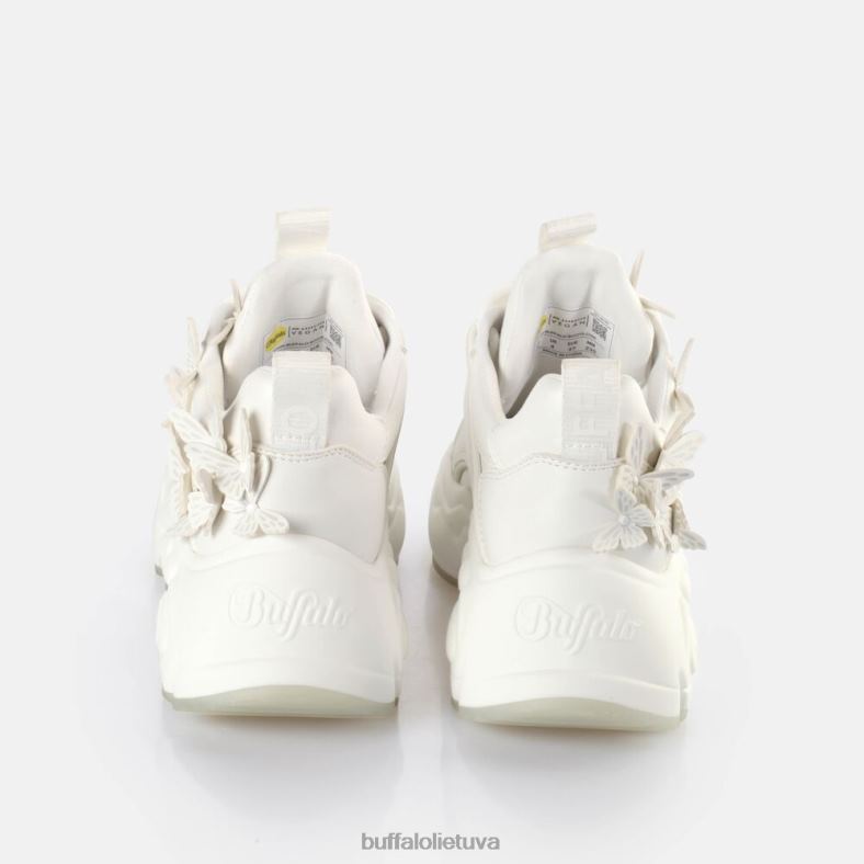 binariniai drugeliai, žemi veganiški sportbačiai Buffalo balta/undinė4D4XB43 |sportbačiai
